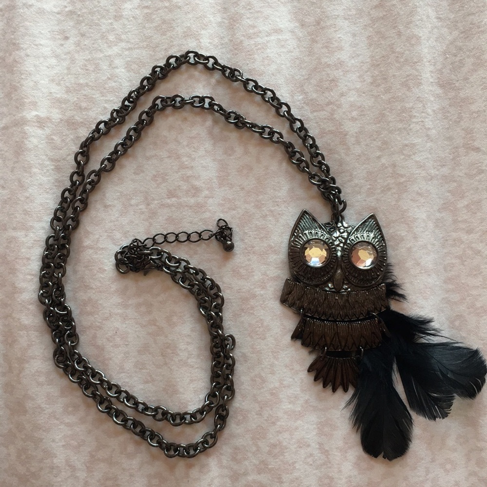 Feathered Owl Necklace
